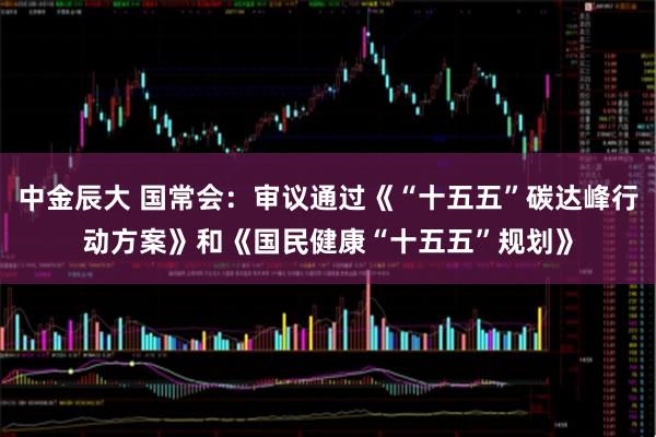 中金辰大 国常会：审议通过《“十五五”碳达峰行动方案》和《国民健康“十五五”规划》